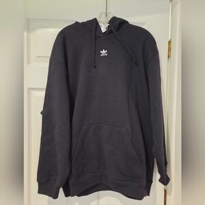 Adidas Oversized Black Fleece Hoodie